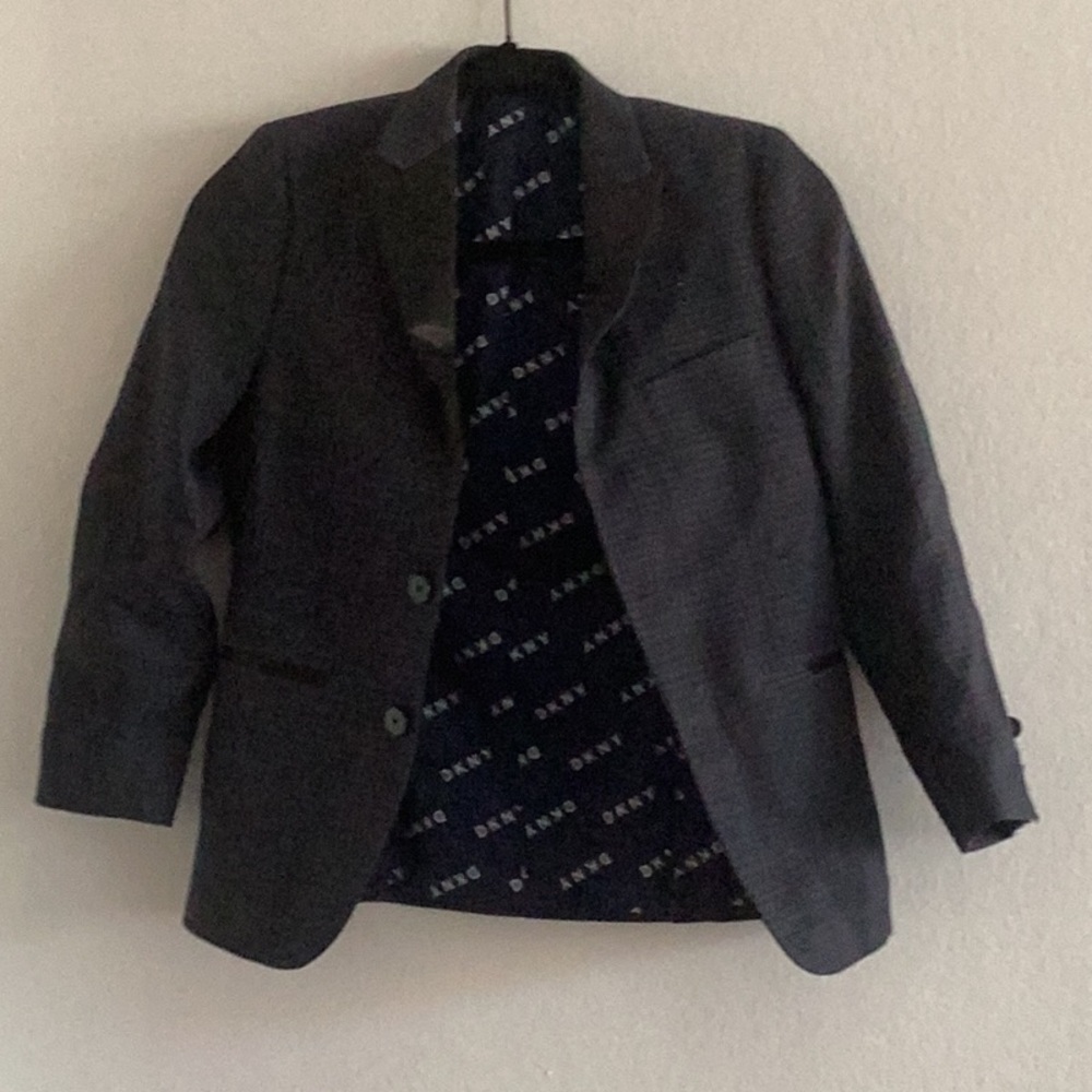 Black & Dark Blue DKNY boys jacket